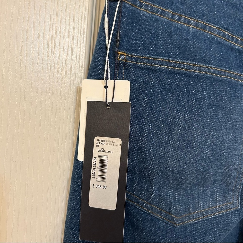 Veronica Beard Alenah Slim Straight Leg Jeans in Cornflower Size 27 - Picture 8 of 12